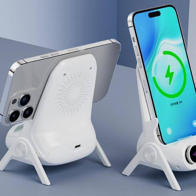 CUCI GUDANG Holder Charger Wireless Dudukan Fast Charging Magnetic 15W Stand Dock Docking Smartphone