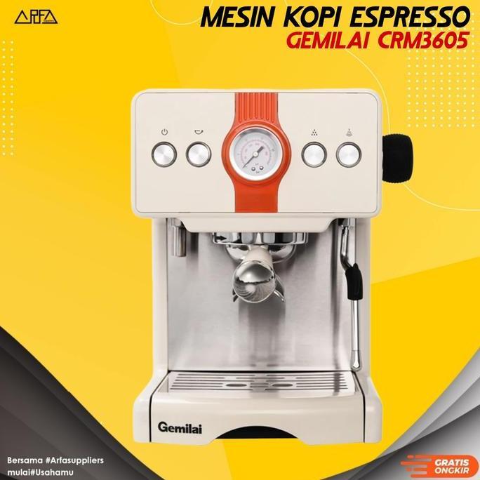 Terlaris Mesin Kopi Espresso Low Watt 15Bar Crm 3605