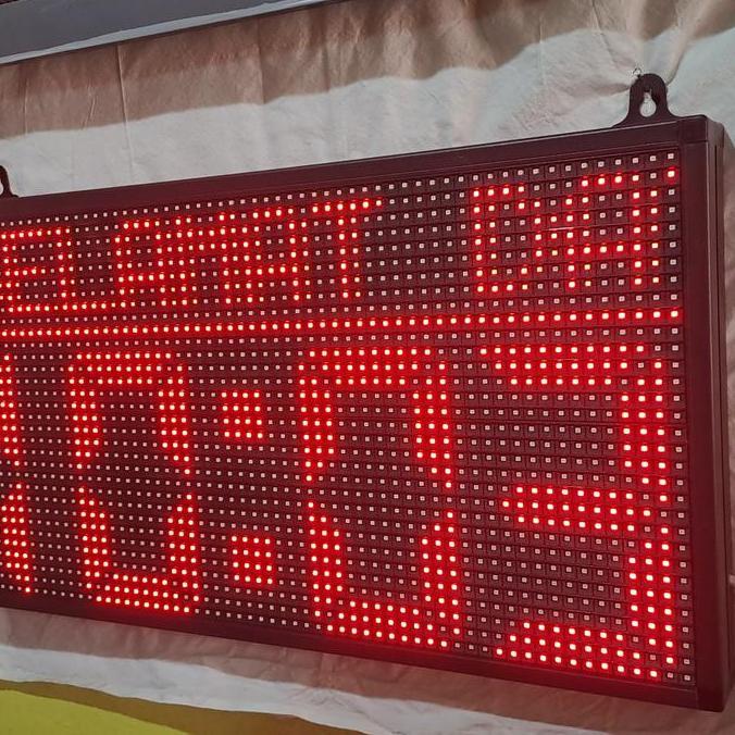 Original.. Jam Dinding Digital Besar Tanggal, Running Text. Type Jd P10 2X2P