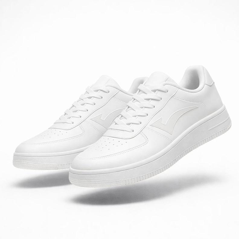 Sepatu Sneakers Pria Wanita Putih Polos Sepatu Casual Cewek Cowok Sport Olahraga