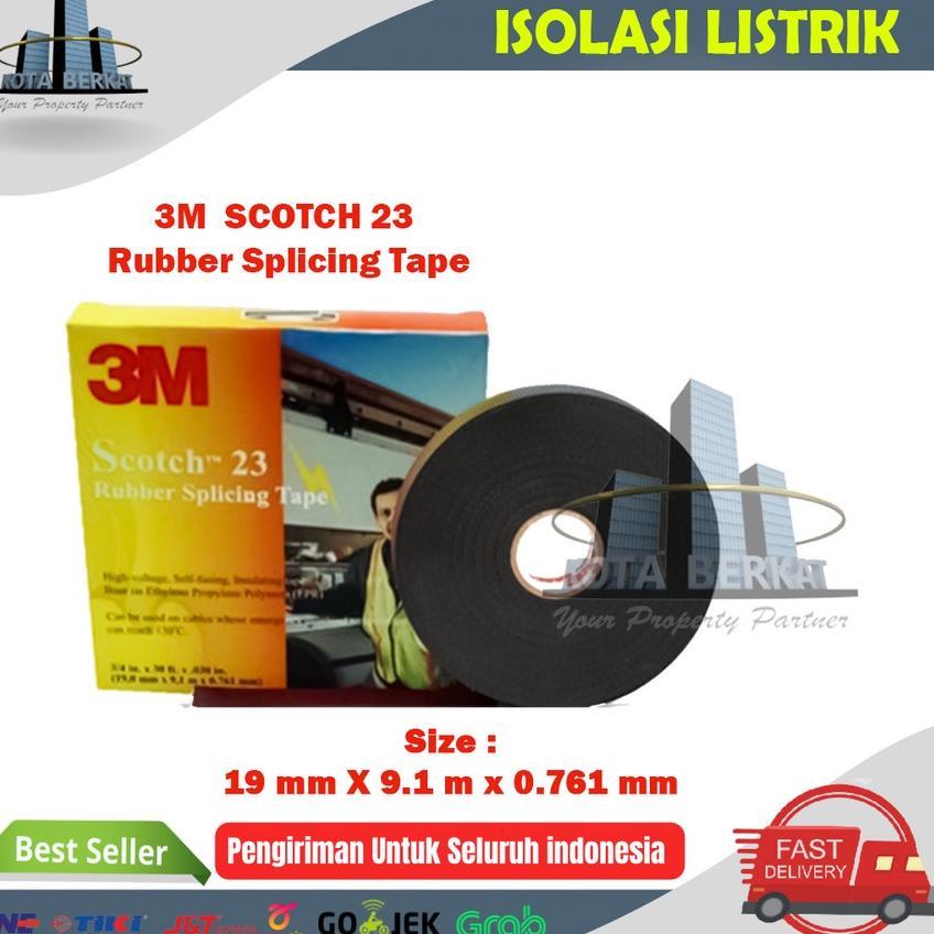 Isolasi Listrik 3M Scotch 23 / Electrical Tape 3M Scotch 23