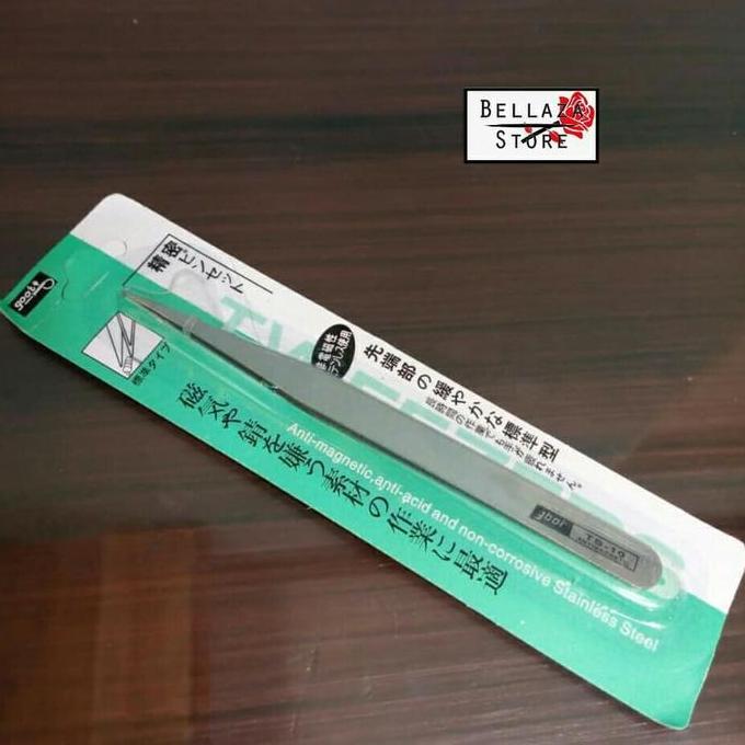 Pinset Jarum / Pinset Lurus Ujung Lancip / Pinset Bulu Mata