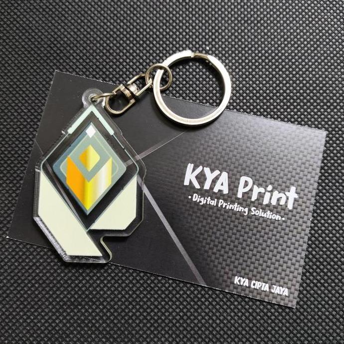 Keychain Rank Valorant / Gantungan Kunci Akrilik Valorant Premium