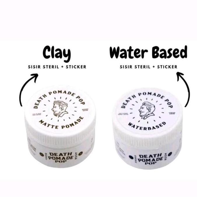 (Min 2 pcs) Pomade Death Pop Waterbased & Clay Grosir sudah BPOM