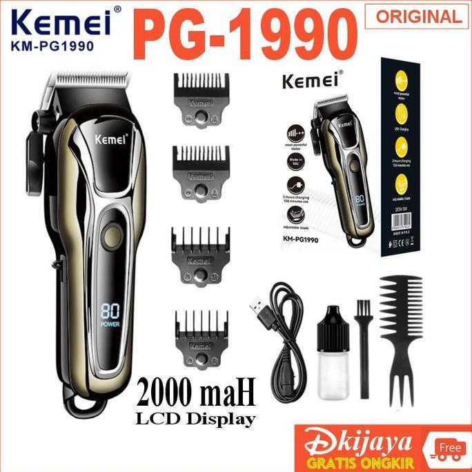 KEMEI PG1990 1990PG ORIGINAL Alat Mesin Cukur Rambut KM1990PG