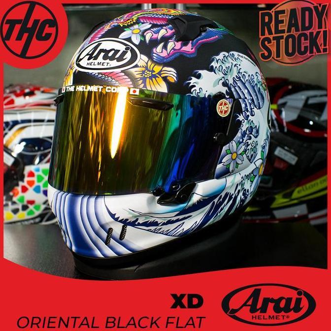 ARAI XD ORIENTAL FLAT BLACK FULL FACE ORIGINAL PREMIUM HELMET JEPANG