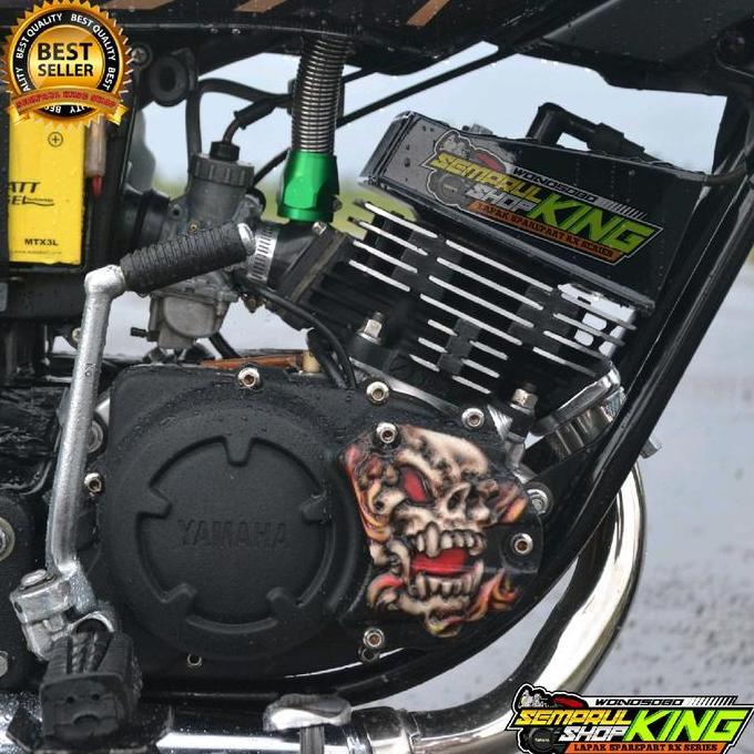 TUTUP BAK MESIN RX KING COVER BAK KOPLING RXKING CUSTOM TENGKORAK TIMBUL MOTORCYCLE PNP KE BAK ROBOT