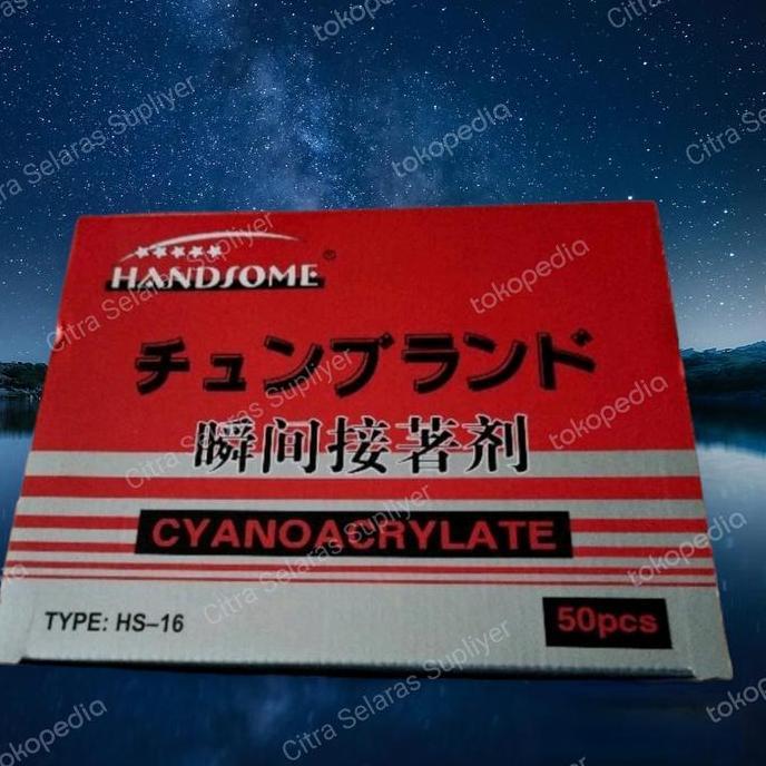 cahyanacanz - HANDSOME Lem Power Glue Lem Korea Serba Guna Botol Warna Kuning & Merah Kering Cepat u