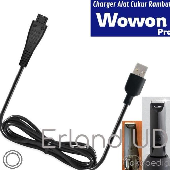 Wowon Pro Kabel Charger Body Trimmer Alat Cukur Rambut Shaver Clipper