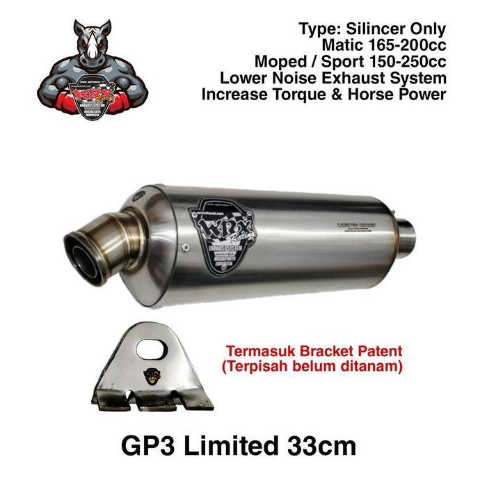 Knalpot WRX GP3 Limited K175 Vario150 New