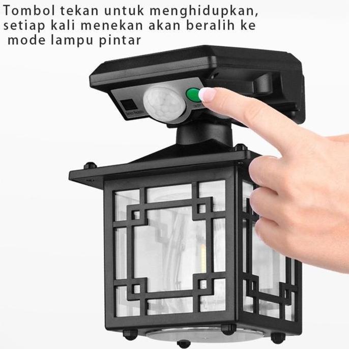 Vinnatsu LED Lampu Taman Solar Tenaga Surya / Lampu Outdoor Anti Air Lampu Dinding Sensor Tenaga Sur