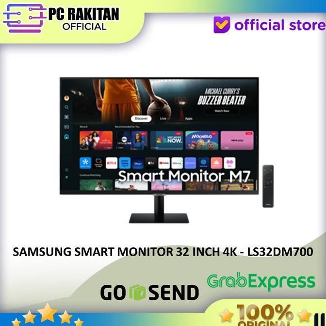 SAMSUNG SMART MONITOR 32 INCH 4K - LS32DM700