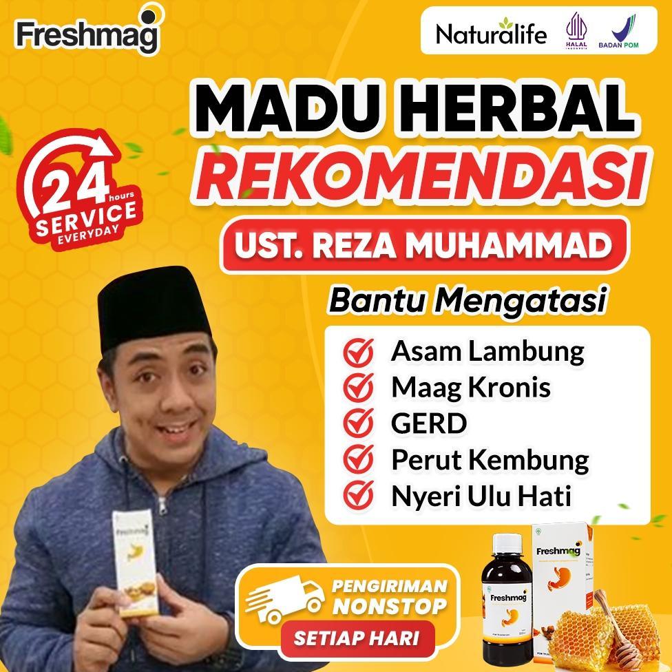 Freshmag Original Madu Herbal Lambung Efektif Atasi Masalah Asam Lambung Maag Gerd Iritasi Lambung T