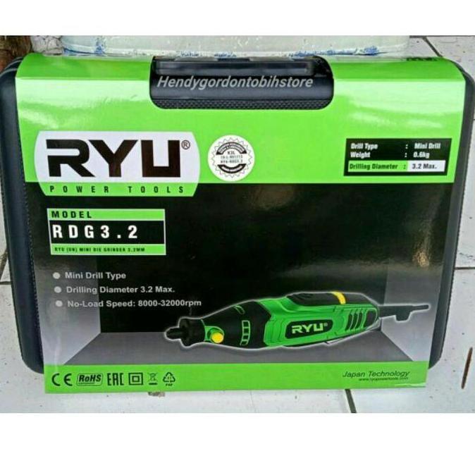 Nurqaila_ Rsi - Mini Die Grinder Ryu Rdg3.2 / Mini Drill Rdg 3.2 / Mini Grinder / Mesin Bor Mini / B