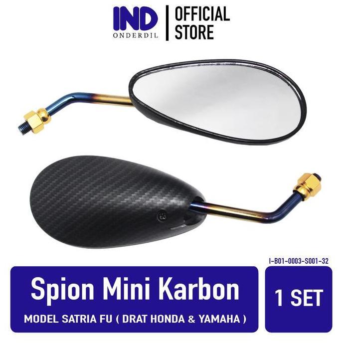 SPION MINI VARIASI MODEL SATRIA FU 150 CARBON TWOTONE HONDA & YAMAHA PROMO