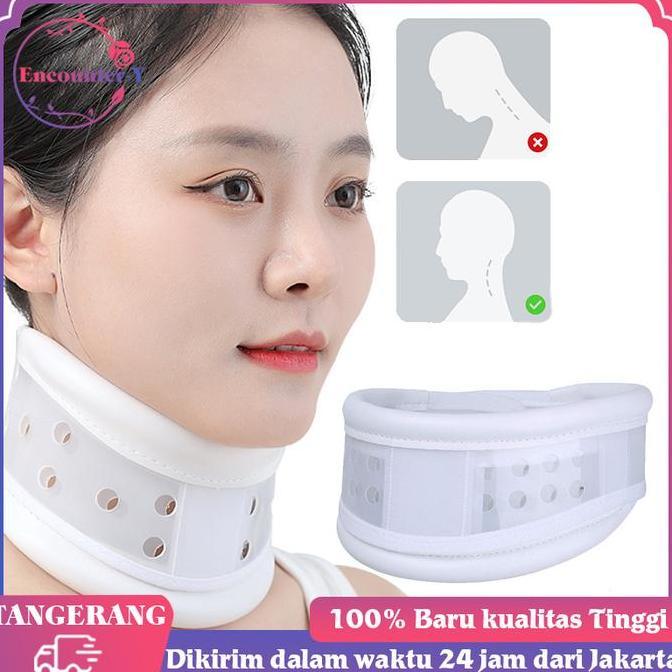 NEZGEFIG Adjustable Alat Penyangga Leher/Penyangga Leher Terapi Neck Traction