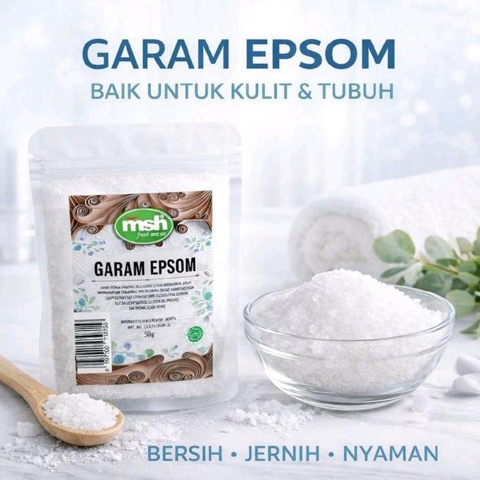 Garam Epsom 50gram , Garam Epsom Asli , Garam Epsom Premium , Garam Epsom Untuk Detox Kaki