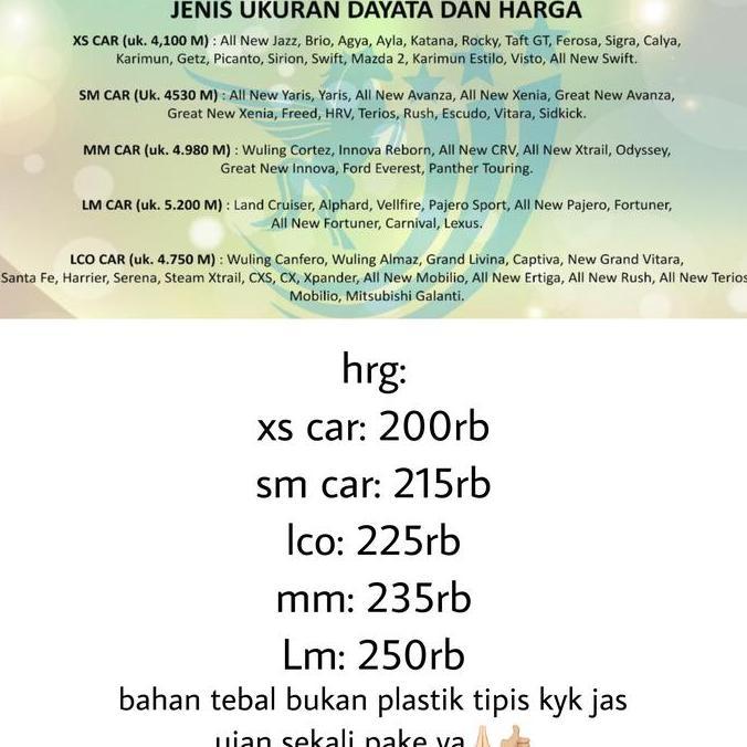 lezcilax- body cover transparan innova lama reborn venturer lgx touring dayata Diskon