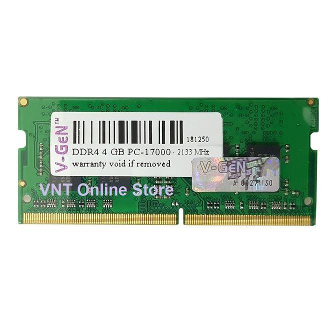 Compo- Sodimm Ddr4 4Gb Pc 17000 / 2133Mhz Ram 4 Gb 2133 Mhz Platinum V-Gen