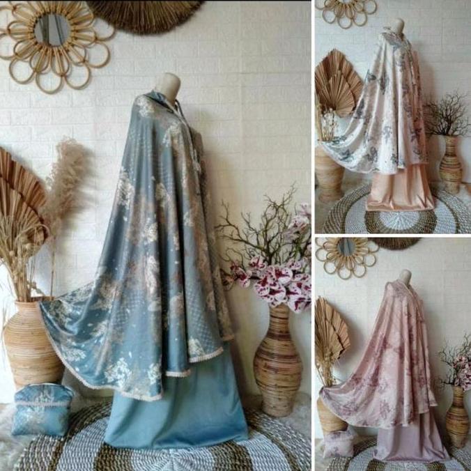 [newUpload] Mukena Silk Satin 2 in 1 Jumbo / Mukena Travel Silky Motif terlaris Mukena travel jumbo 