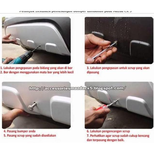 tokosafitriz- FRONT & REAR BUMPER GUARD - MAZDA CX5 -BEMPER /FENDER PROTECTION CX-5 Diskon