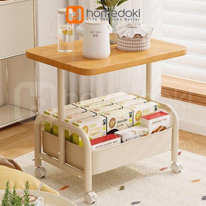Homedoki Rak Susun Serbaguna/Rak Dapur/Rak Dapur Serbaguna/Rak Troli/Rak Troli Susun Roda
