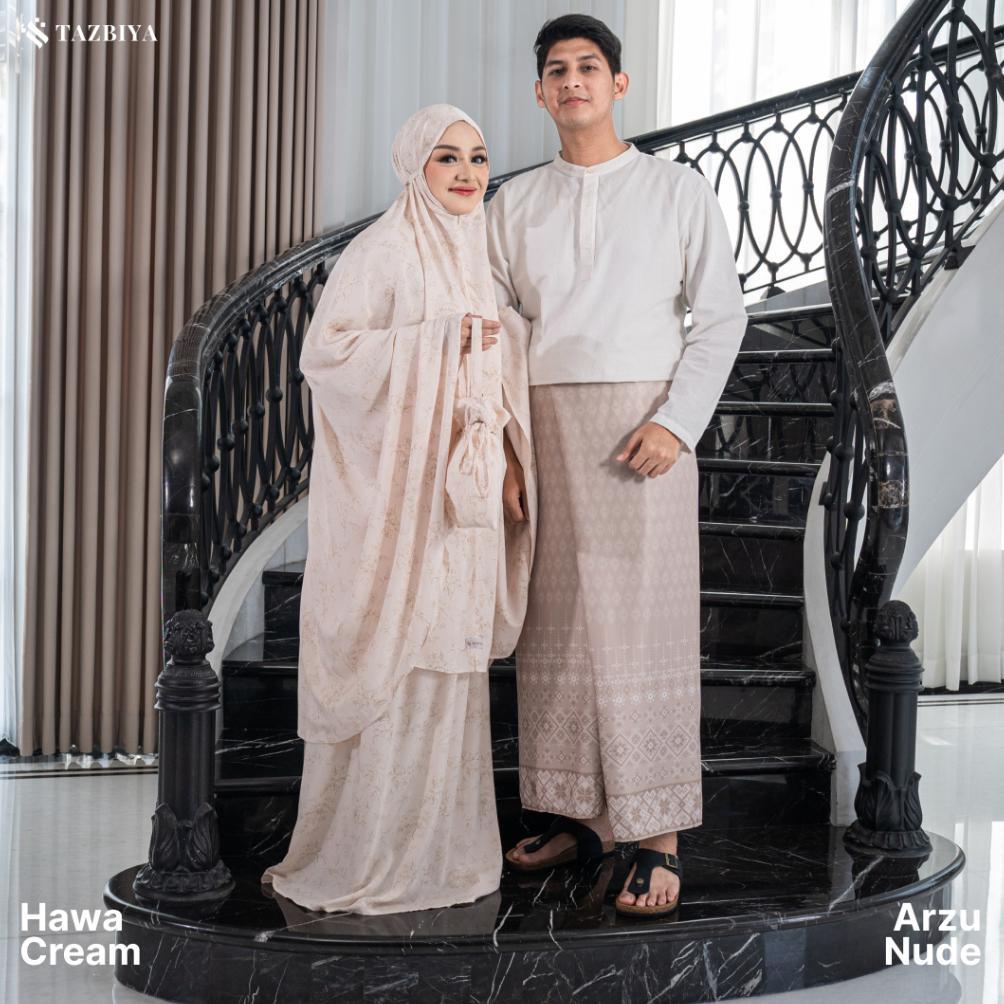 best deals tazbiya - gift set couple mukena & sarung (raya hampers gift box raya couple isi mukena d