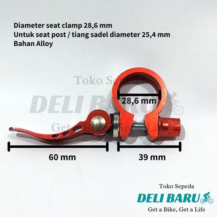Seat clamp standar qr sepeda