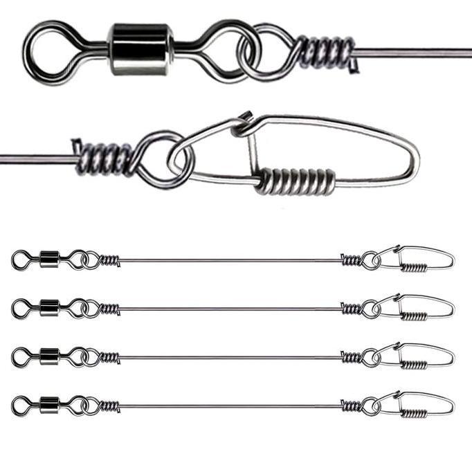 Wormhook Kawat Neklin Zman Baby SIlencer Anti Gigi Tajam Gabus Toman Pancing