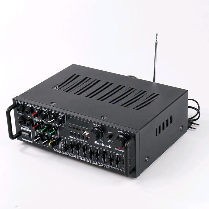 Power Amplifier Karaoke Bluetooth EQ USB FM Radio Sunbuck