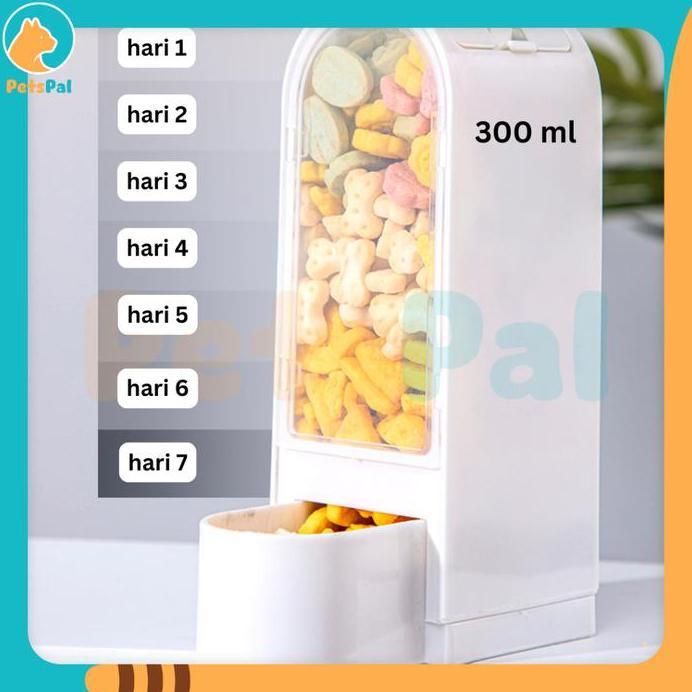 Tempat Makan Hamster Transparan Anti Tumpah Kapasitas Besar Automatic Hamster Food Feeding Box