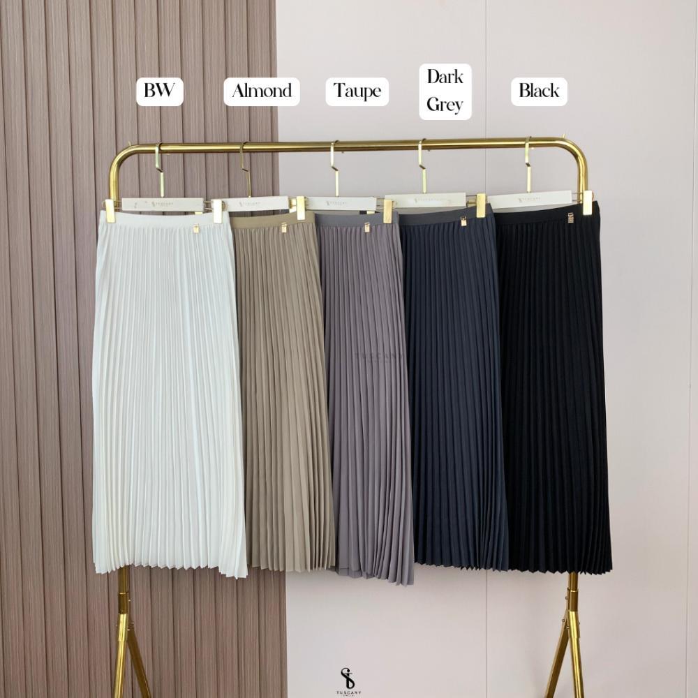 EXCLUSIVE TUSCANY OFFICIAL TUSCANY SIGNATURE PLEATED SKIRT ROK PLISKET PLEATS FULL KARET ROK WANITA