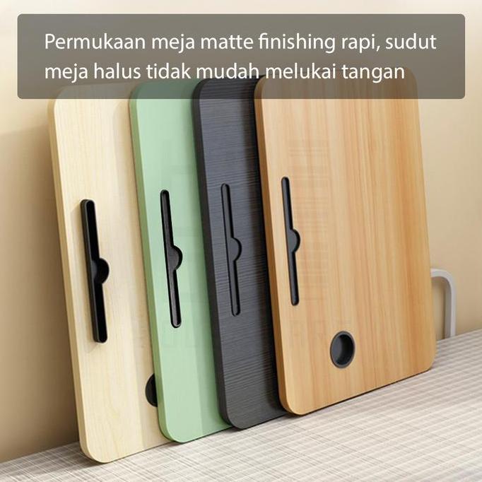 Meja Belajar Anak / Meja Laptop Portable / Meja Belajar Lipat Anak Tk Sd Serbaguna Besi Kayu Allshop