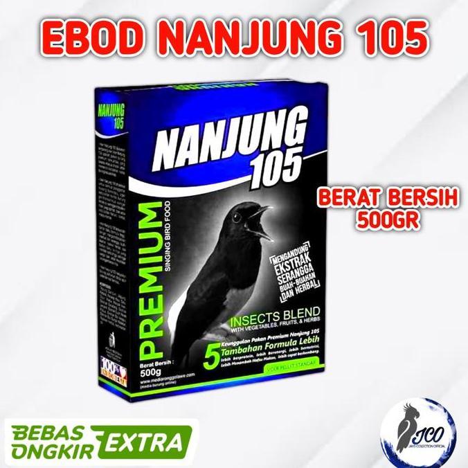 PUR BURUNG NANJUNG 105 VOER PELET EBOD JAYA PAKAN BURUNG NANJUNG
