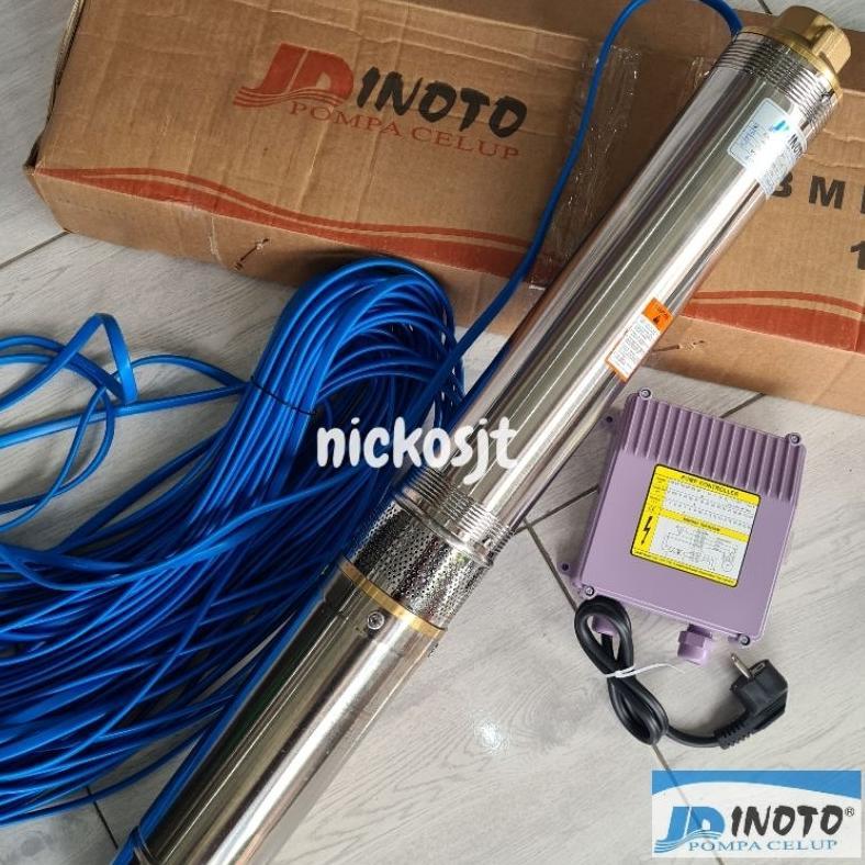 Pompa celup inoto Submersible body stainless Sibel 3in 3" + CONTROL BOX 0.25hp 0.33hp 0.5hp 0.75hp 1