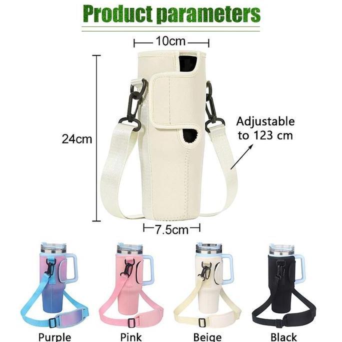 IDSTORE Tas Botol Minum Tas Jaring Botol Minum Selempang Unik