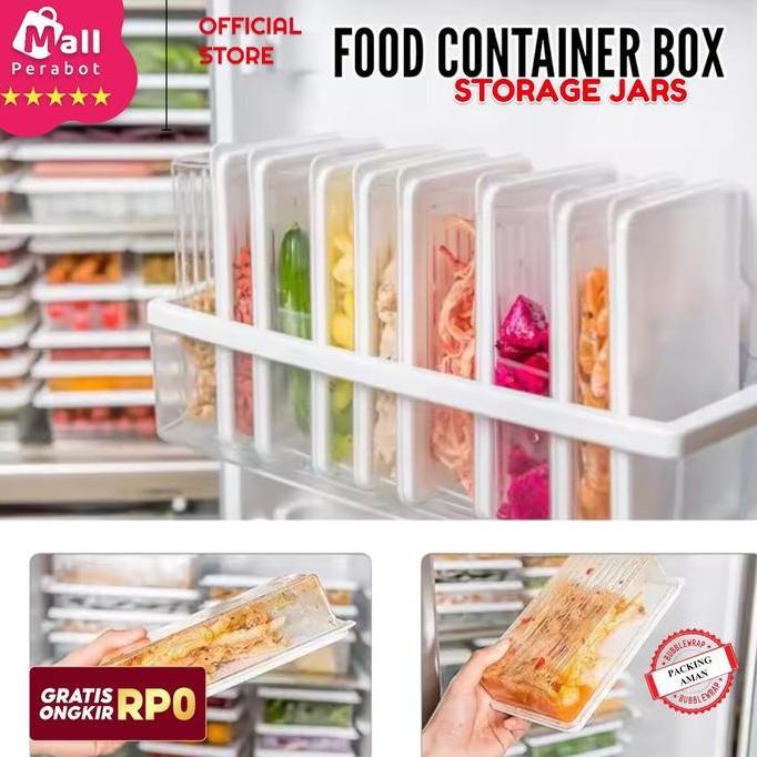 CAVARA Mall Perabot | Fridge Container Wadah Penyimpanan Korea | Toples Kulkas Daging Transparan | K
