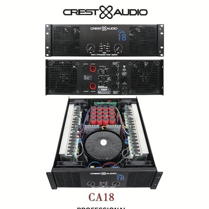 POWER AMPLIFIER CREST AUDIO CA18/CA 18 body panjang