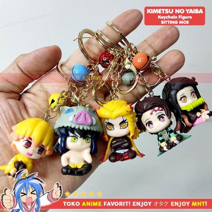 Gantungan Kunci Figure Anime Kimetsu no Yaiba Demon Slayer MOE