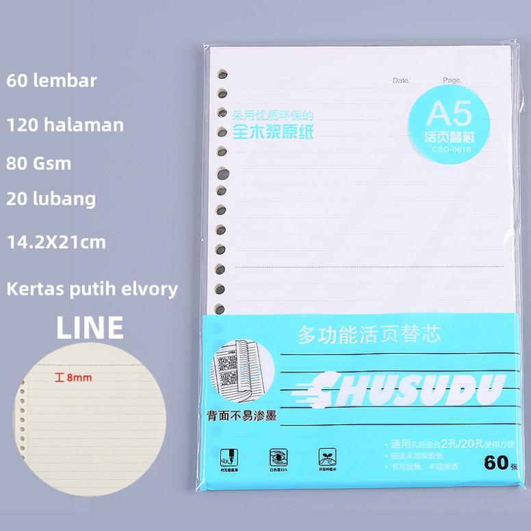 Promo  Buku Binder Transparan A5 Binder Pc Binder Tali Cover Bening Binder 20 Lubang - Binder Matte 