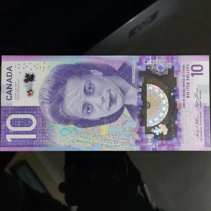 Canada 10 Dollars 2018 Polymer Design, Viola Desmond, Prefix. FFC