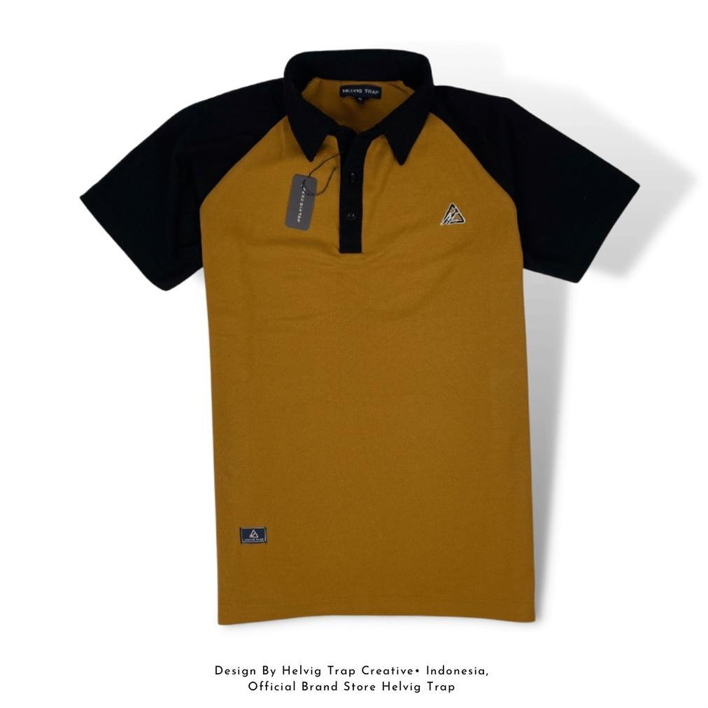 Premium Polo Shirt Pola Warna Premium Kaos Kerah Polo Pria Lengan Pendek Kerah