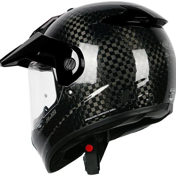 NJS S-CROSS CARBON SPREADTOW - Helm adventure touring terlaris