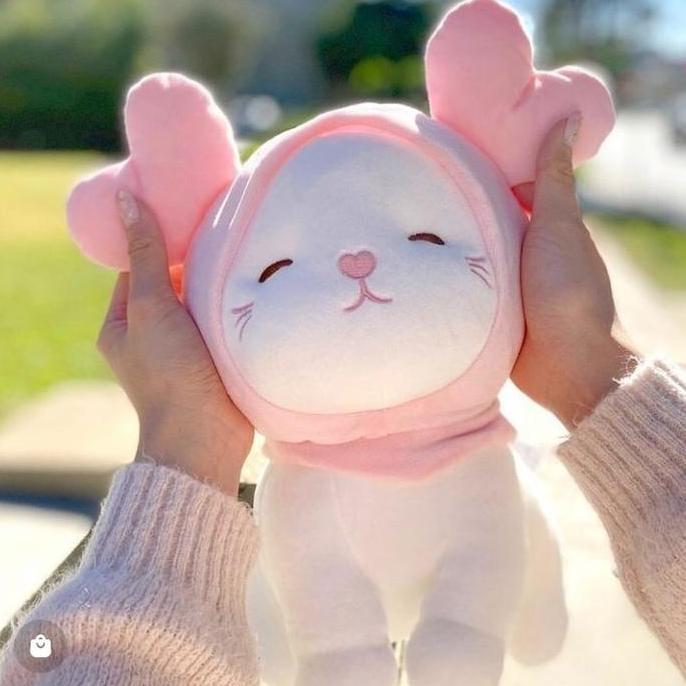 Promo Kitten Cat Plush Toy Miniso - Boneka Kucing Posisi Duduk Super Lucu