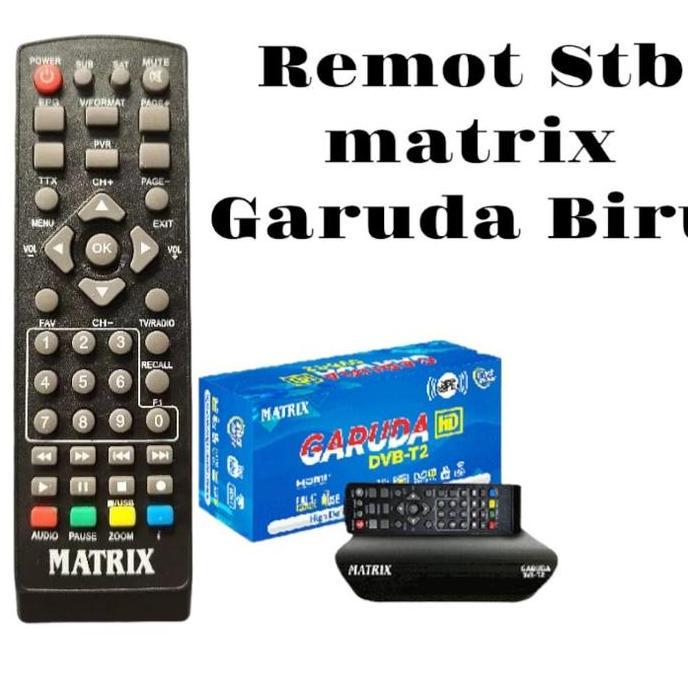 Tronic- Remote Stb Matrix Garuda Biru/Remot Set Top Box Garuda Biru