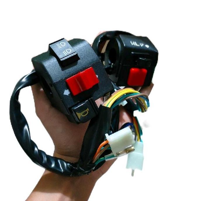 Saklar Set Switch Holder Set Kiri Kanan Astrea Grand Impressa Legenda 1 Legenda 2 Komplit Tinggal Pa