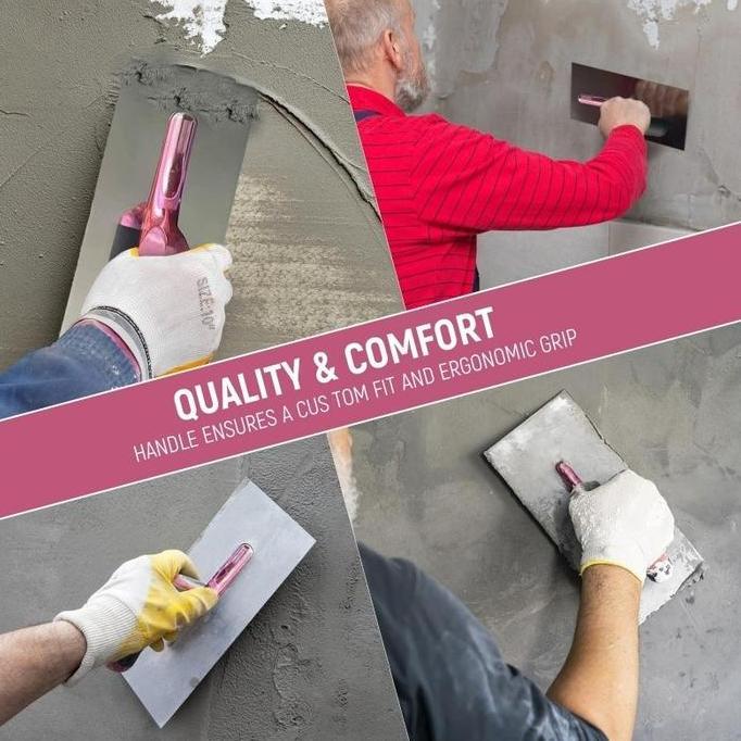 Promo Trowel Berbahan Stainless Steel Trowel Raskam Stucco Italiano Raskam Baja Alat Profesional