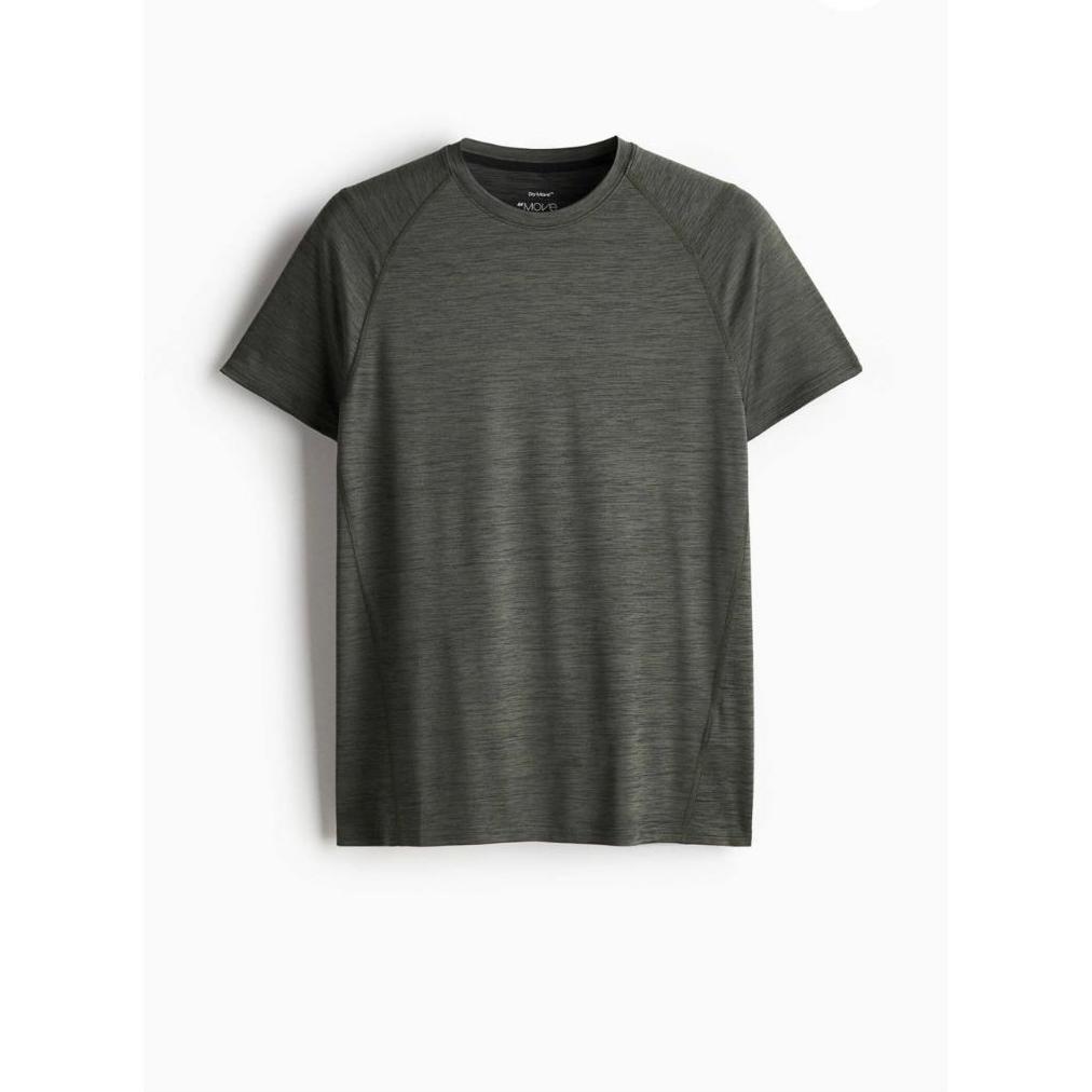 HOT baju kaos olahraga running hiking HM move - baselayer hiking running sport HM move