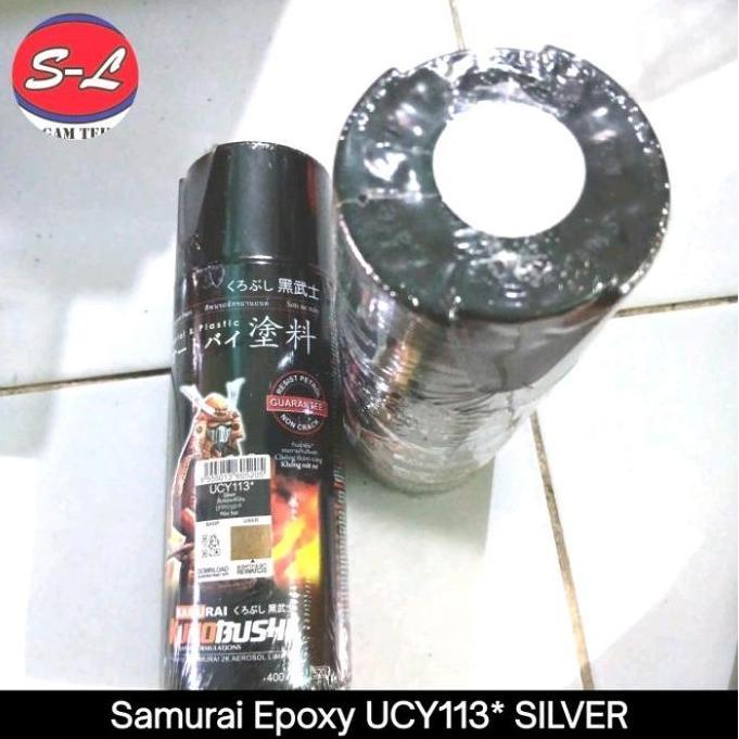 pt_rinaolshop - Epoxy UCY113 Sulfacer Samurai Paint Cat Semprot Pylox Aerosol UCY 113* Silver Diskon