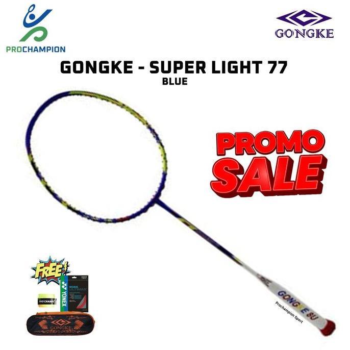musli.store Promo Sale  Raket Badminton Gongke Superlight 55 / 66 / 77 / 88 / 99 Diskon
